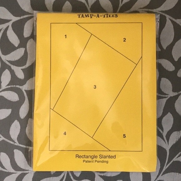 Tamp-A-Tiles Rectangle Slanted Template - Picture 1 of 7